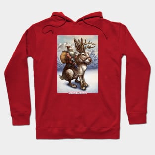 Kris Kringle and the Jackalope Hoodie